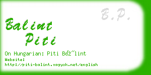 balint piti business card